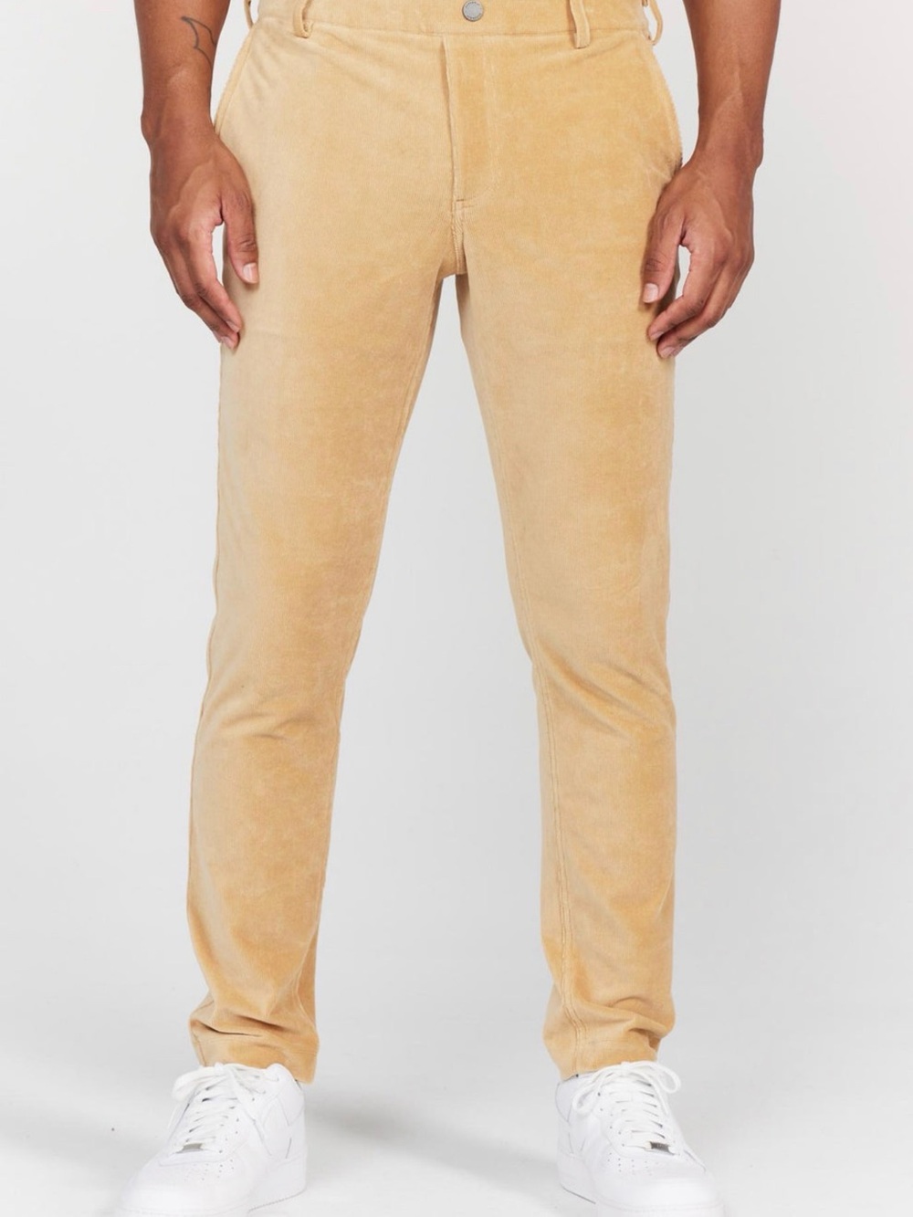Redvanly  Sand Colorway Men’s COLLINS PULL-ON CORDUROY TROUSER Medium NWT